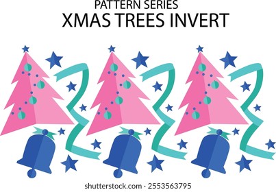 xmas tree invert pattern simple design