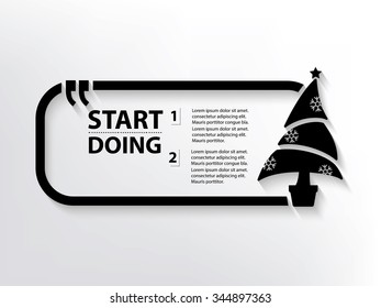 Xmas tree Quotation Mark Speech Bubble,design