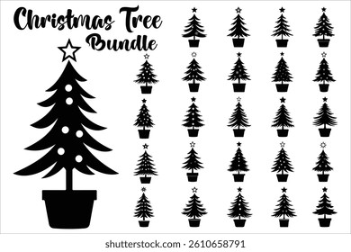 Xmas Tree Vector Design Collection
