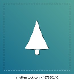 xmas tree vector icon