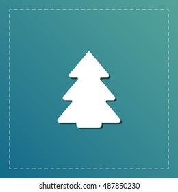 xmas tree vector icon