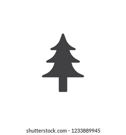 Xmas tree vector icon. filled flat sign for mobile concept and web design. Fir tree simple solid icon. Symbol, logo illustration. Pixel perfect vector graphics