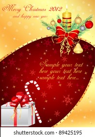 Xmas vector Background template Set