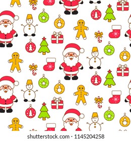 Xmas vector clipart set.