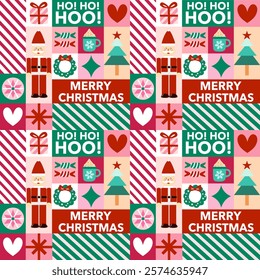 Xmas Wrapping paper icon collection3. Vector.