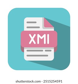 Xml document flat icons. extension, extension, type. Suitable for websites, UI and mobile apps.