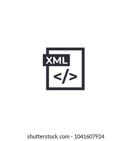 XML file icon on white
