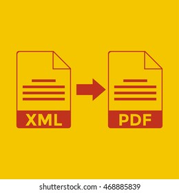 XML to PDF Icon