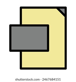 XML Sitemap Vector Line Filled Icon Design