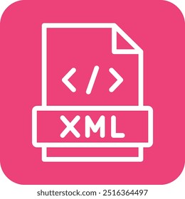 Xml Vector Icon Design Illustration