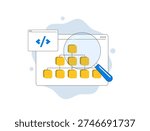 XML website sitemap, site structure hierarchy, URL indexing list, SEO crawler optimization, search engine submission file, web navigation diagram, modern flat infographic design, vector illustration