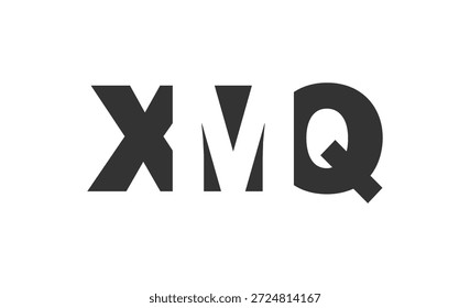 XMQ logo design. Initial letter X M Q bold font style for tech startups, consulting, corporate branding. Creative company name, headlines typography identity, trendy logotype. Vector illustration.