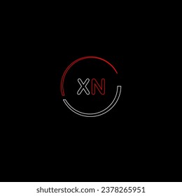 Plantilla de diseño de logotipo de letras modernas creativas XN