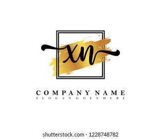 XN Initial handwriting logo concept