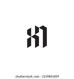 XN initial logo letters in high quality professional design that will print well across any print media