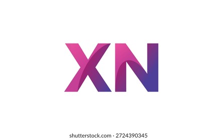 XN Letter Gradient Monogram Logo for Modern Business Branding