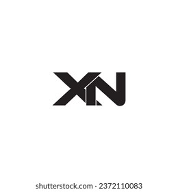 XN letter logo creative design with vector graphic, XN simple and modern logo.