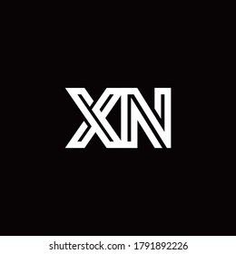 Xn Monogram Logo Abstract Line Design Stock Vector (Royalty Free ...