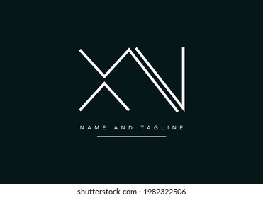 XN or NX Abstract initial monogram letter alphabet logo