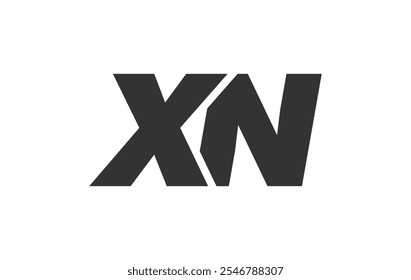 XN Techno Editable Font Logo For Corporate Branding. Bold, Futuristic Design With Unique Typographic Ideas. Minimal Custom Type And Dynamic Letter Variations For Promotion, Printing, And Book Titles