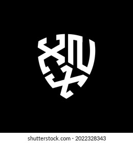 XNX Unique abstract geometric vector logo design svg