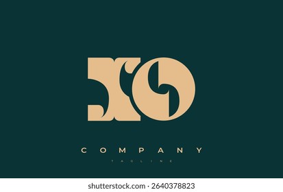 XO Abstract Geometric Logo Design. Modern and elegant logo design with simplistic typography elements, showcasing branding excellence.