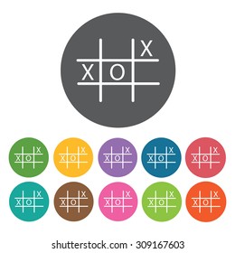 XO board icons set. Vector Illustration eps10