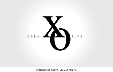 XO  Elegant Serif Monogram Logo – Luxury Lowercase Typographic Lettermark for Modern Branding