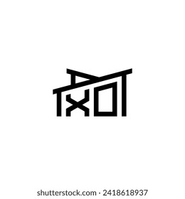 XO Initial Letter in Real Estate Logo concept.eps XO Initial Letter in Real Estate Logo concept