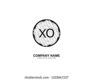 XO  initial logo template vector