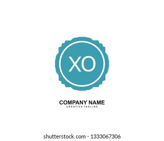 XO  initial logo template vector