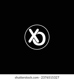 XO letter logo creative design with vector graphic XO simple and modern logo