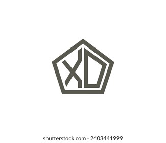 Plantilla vectorial de diseño de logotipo XO