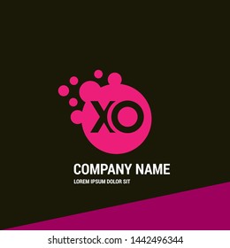 XO logo template. XO company linked letter logo concept. Designed for your web site design, logo, app, UI.XO initial logo design. corporate or identity logotype.