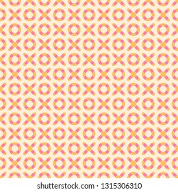 Xo seamless vector pattern.  Abstract xoxo background. Eps10.