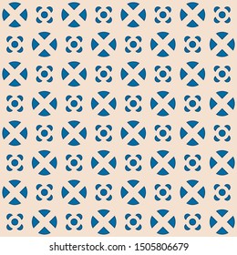 XO seamless vector pattern. Cross vector background. Repeat pattern design.