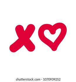 XO, Text with Heart