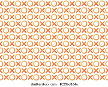 XO or Tic Tac Toe Game  in triangle polygon geometric background