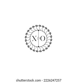 XO wedding concept floral in high quality professional design that will print well across any print media