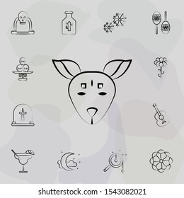 Xoloitzcuintle icon. Dia de muertos icons universal set for web and mobile