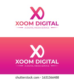 Xoom Digital logo design template 