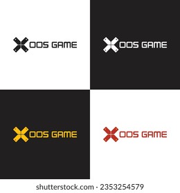 Xoos Game Logo with game control logo