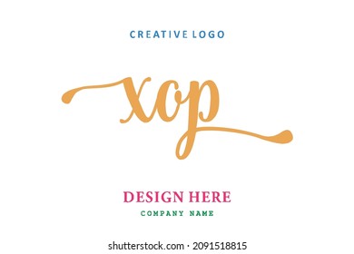 XOP lettering logo is simple, easy to understand and authoritative