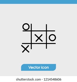 Tic Tac Toe Game Vector Icon Stock Vector (Royalty Free) 448667566 ...