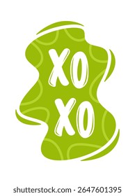 Bolha de fala de texto risonho Xo-xo