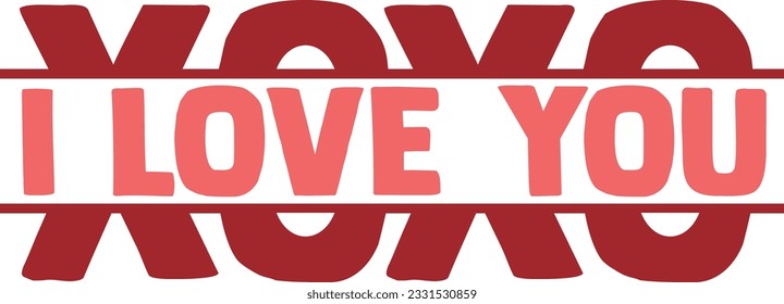 XoXo I Love You - Valentines Day Design