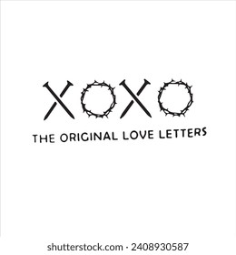 xoxo the original love letters logo inspirational positive quotes, motivational, typography, lettering design