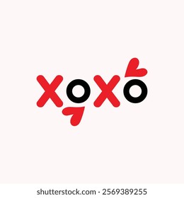 XOXO Valentine day transparent design