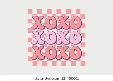 Xoxo Valentine's Day SVG T Shirt Design