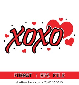 Xoxo Vector Design , EPS File 